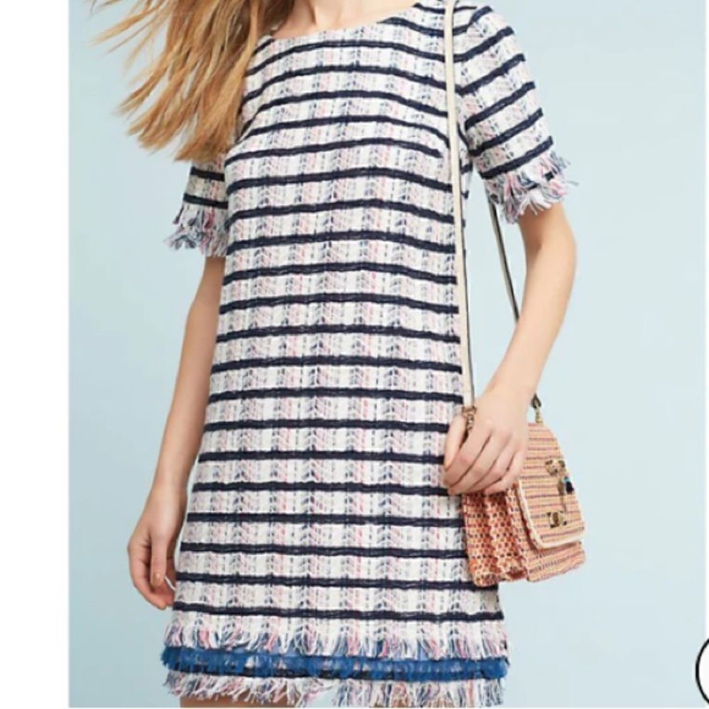 Holding Horsesanthro Miette Textured Tunic Dress Size4